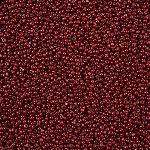 Czech Cut Seedbeads - 13/0 - Opaque Medium Brown (10g)