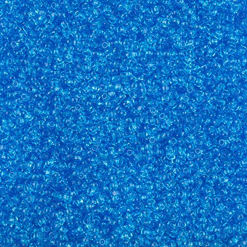 Czech Cut Seedbeads - 11/0 - Transparent Light Blue (10g)