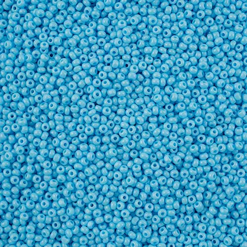 Czech Cut Seedbeads - 11/0 - Opaque Light Blue (10g)