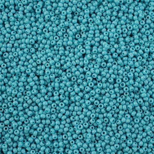 Czech Cut Seedbeads - 11/0 - Opaque Turquoise/Blue (10g)