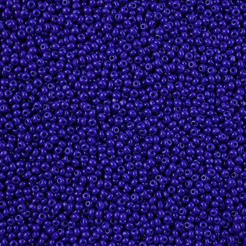 Czech Cut Seedbeads - 11/0 - Opaque Royal Blue (10g)