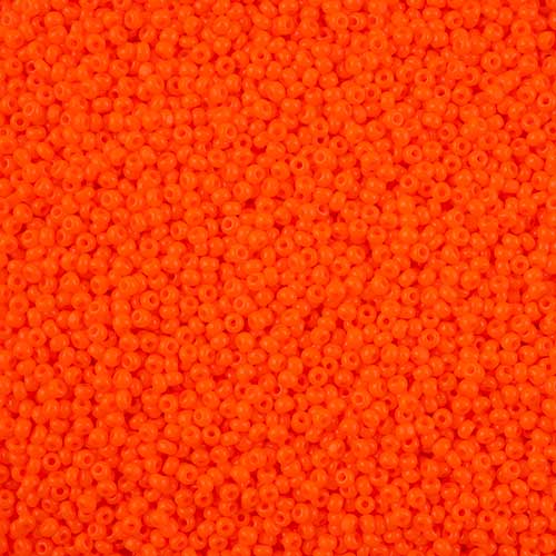 Czech Cut Seedbeads - 11/0 - Opaque Orange (10g)