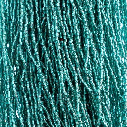 Czech Cut Seedbeads - 10/0 - Silver Lined Tealgreen (hank)