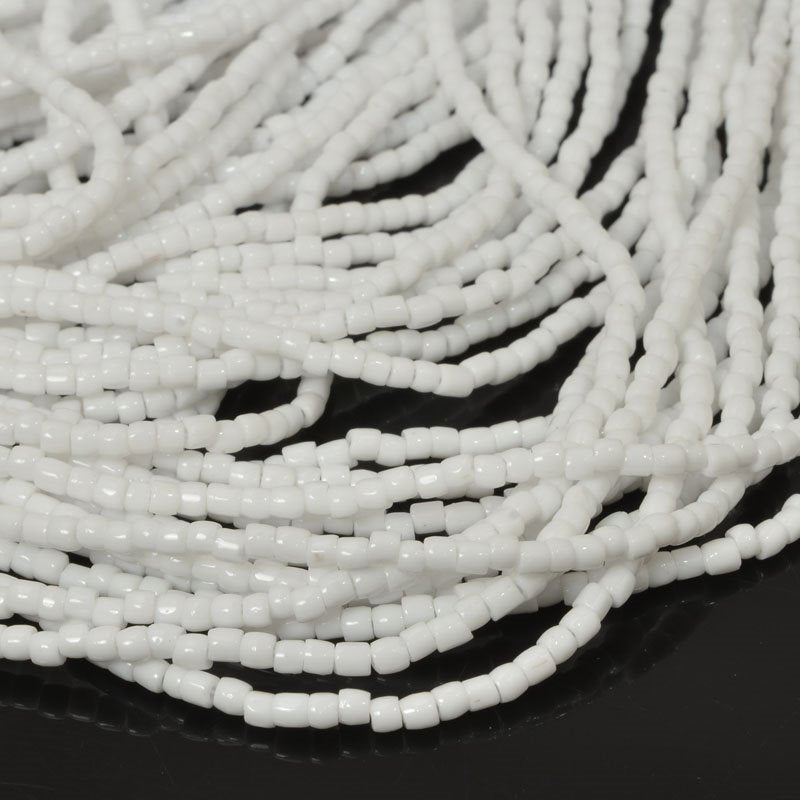 Czech Cut Seedbeads - 9/0 - White (hank)