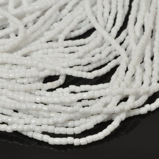 Czech Cut Seedbeads - 9/0 - White (hank)