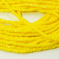 Czech Cut Seedbeads - 9/0 - Opaque Lemon Yellow (hank)