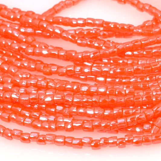 Czech Cut Seedbeads - 9/0 - Dark Orange (hank)