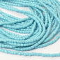 Czech Cut Seedbeads - 9/0 - Opaque Turquoise Blue (hank)