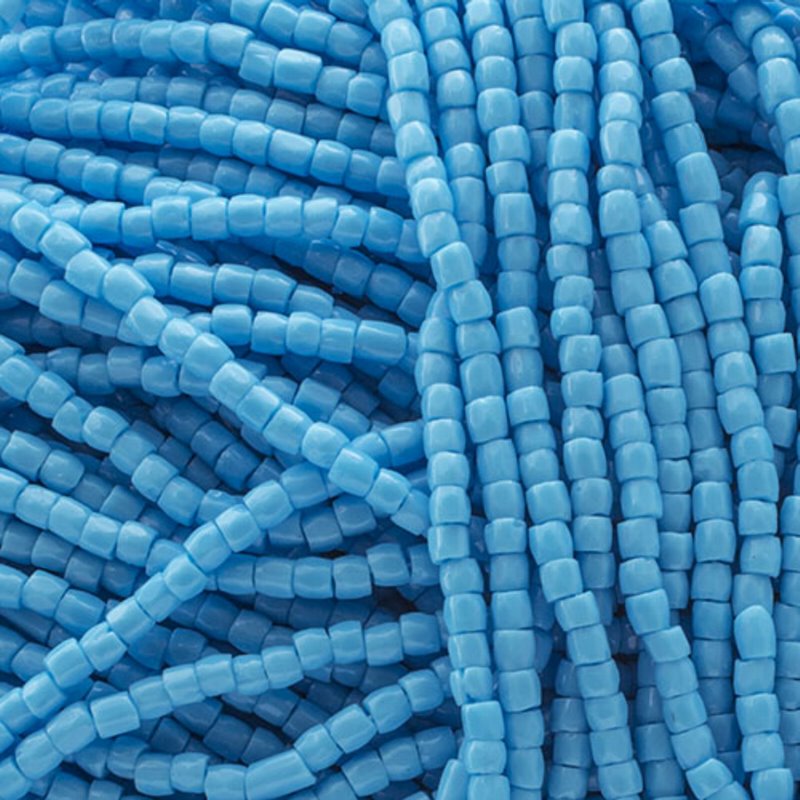 Czech Cut Seedbeads - 9/0 - Light Blue (hank)