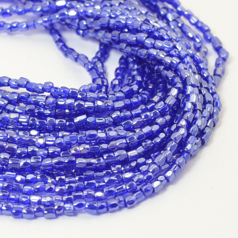 Czech Cut Seedbeads - 9/0 - Opaque Blue Lustre (hank)