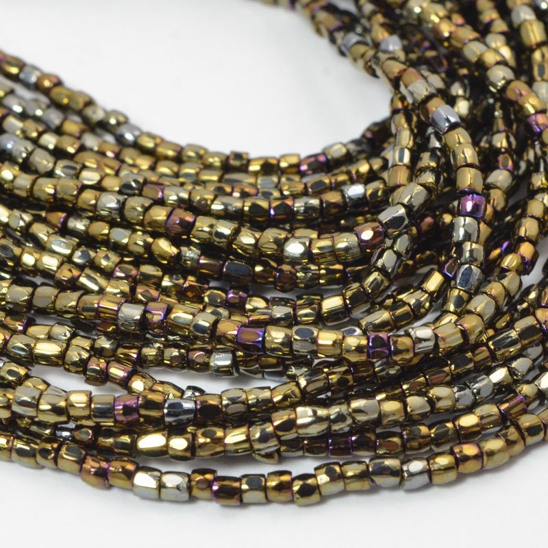 Czech Cut Seedbeads - 9/0 - Opaque Brown AB (hank)