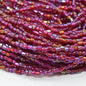 Czech Cut Seedbeads - 9/0 - Transparent Red Iris (hank)
