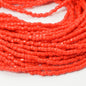 Czech Cut Seedbeads - 9/0 - Opaque Light Red (hank)