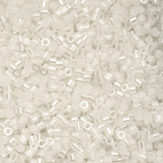 Cylin Bead - 11/0 - White AB Lined (25g)