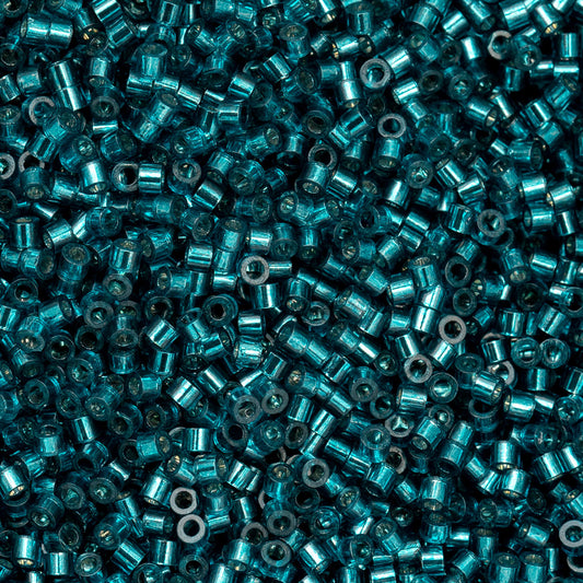 Cylin Bead - 11/0 - Blue Zircon Silver Lined (25g)