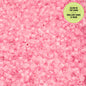 Cylin Bead - 11/0 - Glow in Dark - Pink (25g)