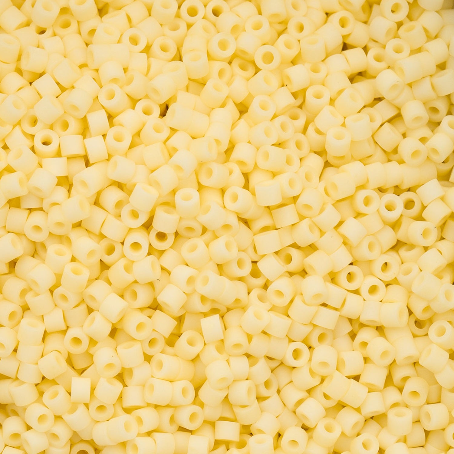 Cylin Bead - 11/0 - Matte Macaron - Butter Cream (25g)