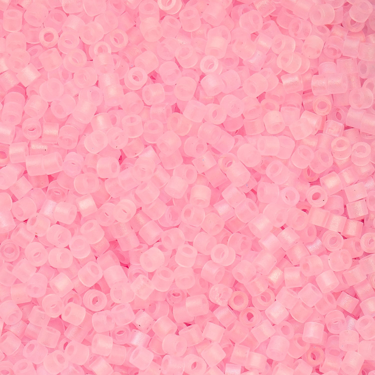 Cylin Bead - 11/0 - Matte Macaron AB - Dark Pink (25g)
