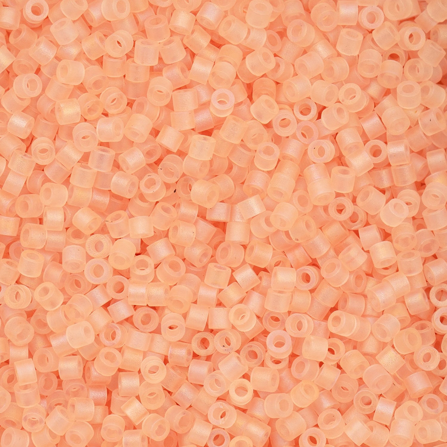 Cylin Bead - 11/0 - Matte Macaron AB - Light Tangerine (25g)