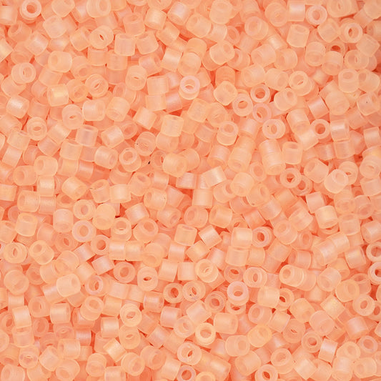 Cylin Bead - 11/0 - Matte Macaron AB - Light Tangerine (25g)