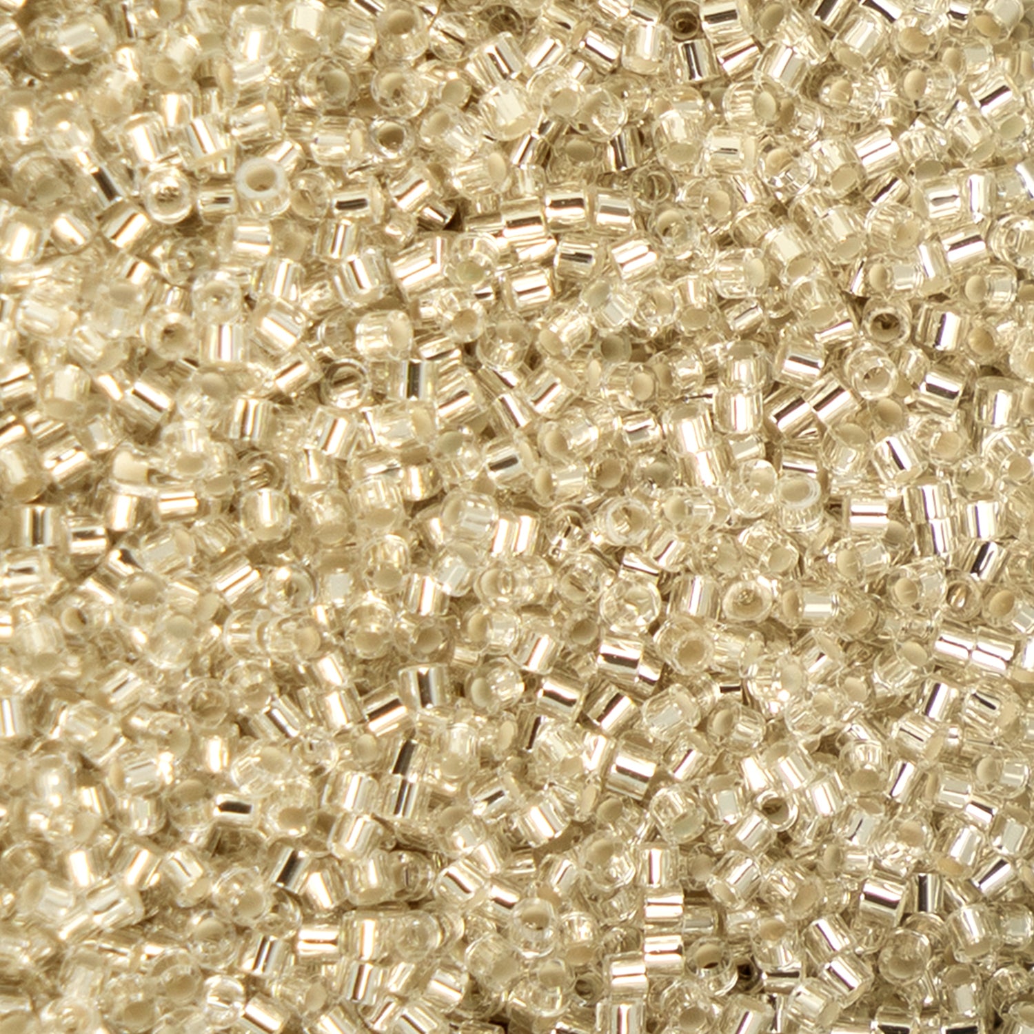Cylin Bead - 11/0 - Crystal Silver Lined (25g)