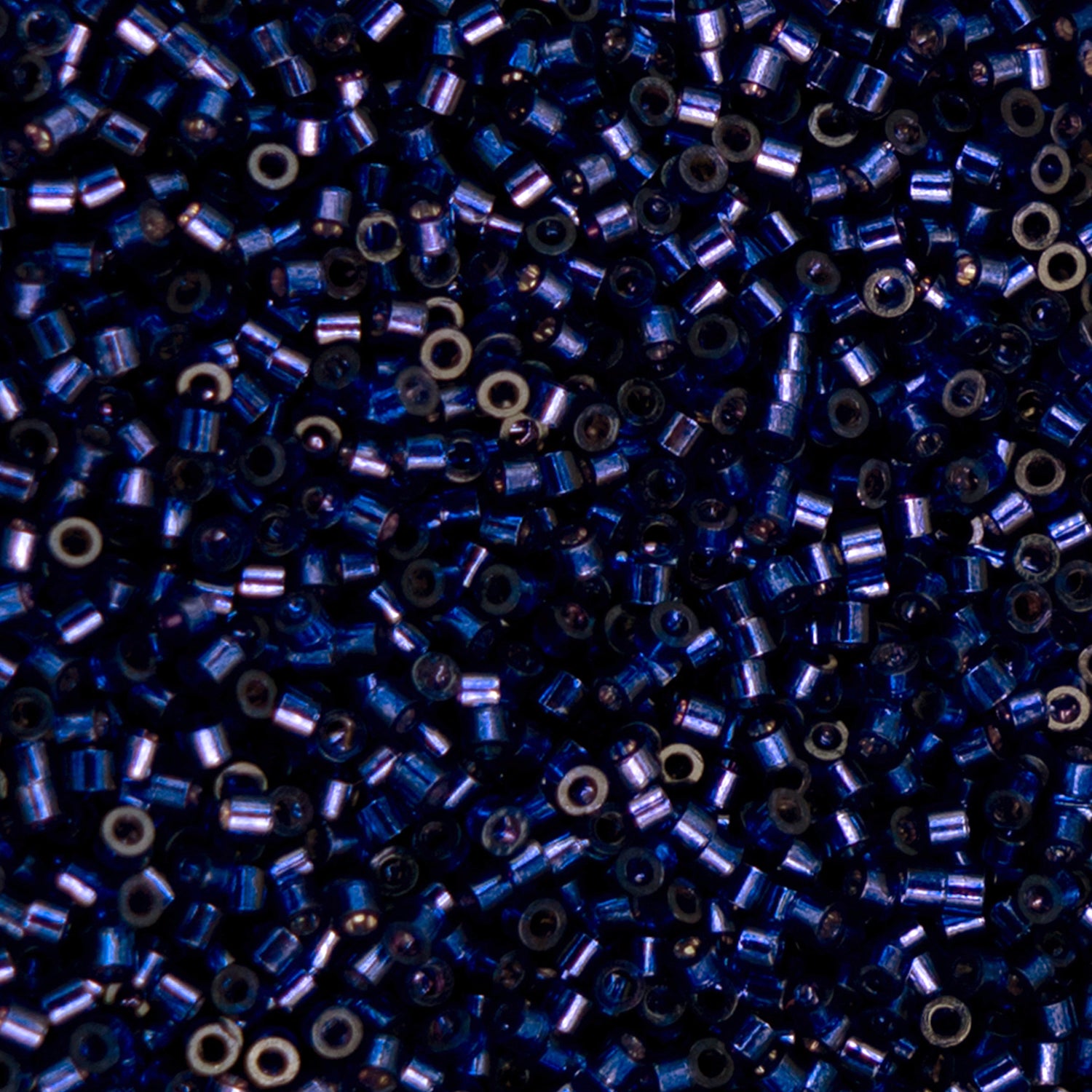 Cylin Bead - 11/0 - Dark Violet Silver Lined (25g)