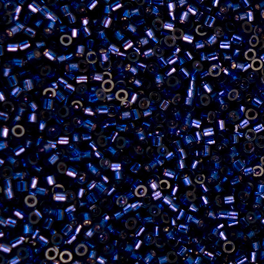 Cylin Bead - 11/0 - Dark Violet Silver Lined (25g)