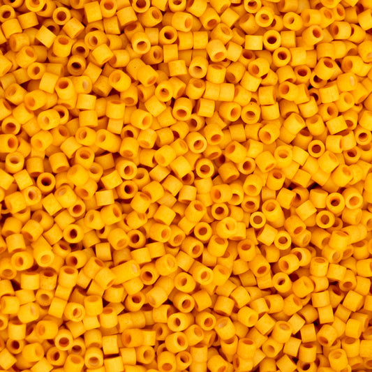 Cylin Bead - 11/0 - Matte - Honeyglass (25g)
