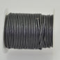 Stringing - 2mm Leather Cord - Dark Grey Metallic (25 meter Spool)