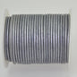 Stringing - 2mm Leather Cord - Silver Metallic (25 meter Spool)