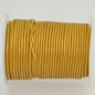 Stringing - 1.5mm Leather Cord - Gold Metallic (25 meter Spool)