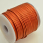 Stringing - 1.5mm Leather Cord - Copper Metallic (25 meter Spool)
