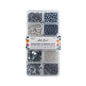 Sequins and Beads Kit -  Assorted - Silver (Box)