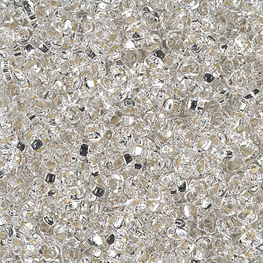 Miyuki Triangle Spacer Beads - 2.8mm - Silverlined Crystal