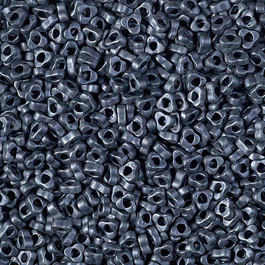 Miyuki Triangle Spacer Beads - 2.8mm - Matte Gunmetal