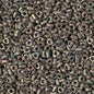Miyuki Triangle Spacer Beads - 2.8mm - Matte Metallic Khaki Iris