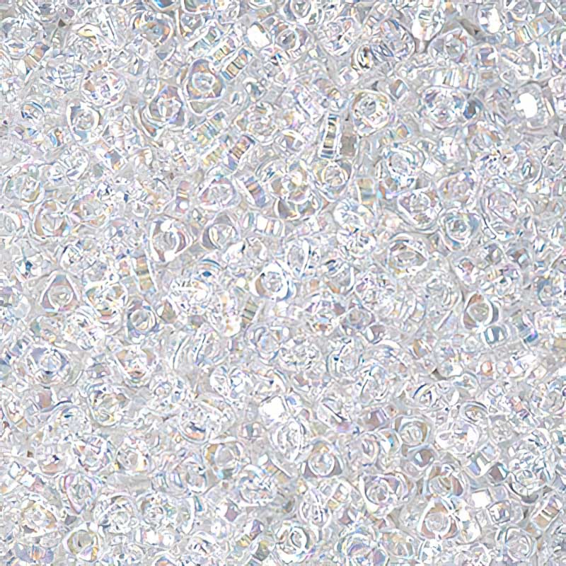 Miyuki Triangle Spacer Beads - 2.8mm - Crystal AB