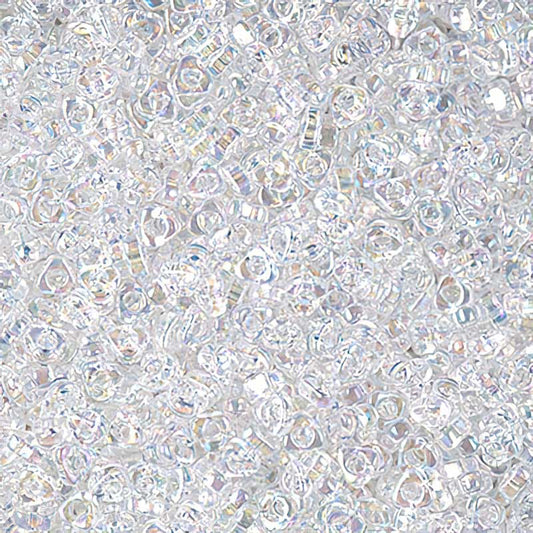 Miyuki Triangle Spacer Beads - 2.8mm - Crystal AB