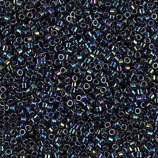 Delica 11/0 Beads - db0005 - Black AB 5.2g
