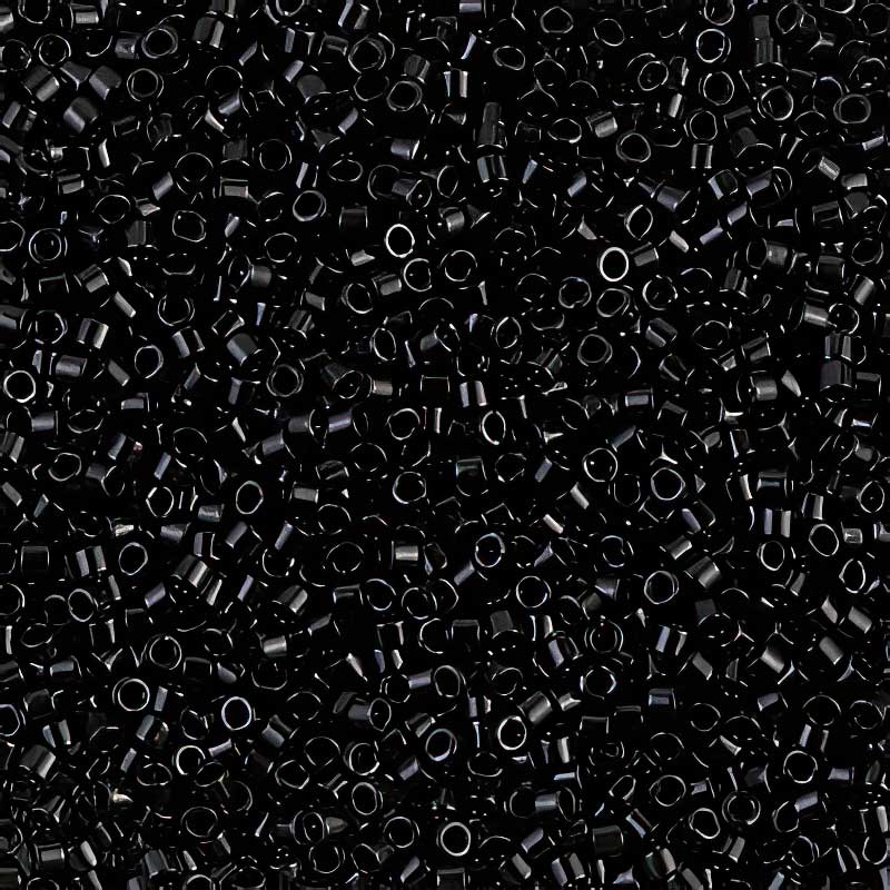 Delica 11/0 Beads - db0010 - Black 5.2g