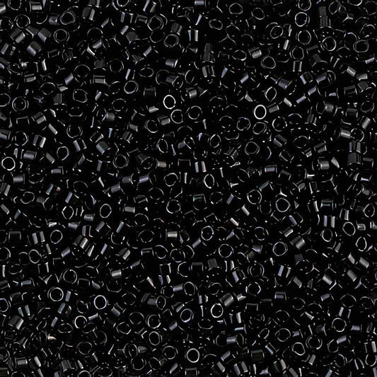 Delica 11/0 Beads - db0010 - Black 5.2g