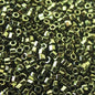 Delica 11/0 Hex-cut Beads - db0011c - Metallic Olive 5.2g