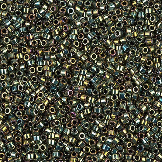 Delica 11/0 Beads - db0024 - Metallic Green 5.2g