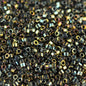 Delica 11/0 Hex-cut Beads - db0024c - Metallic Green AB 7.2g