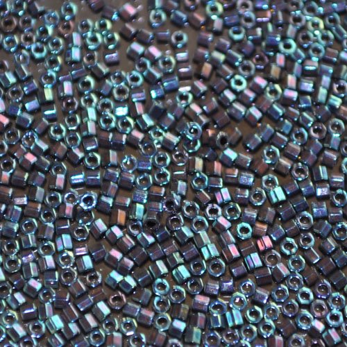 Delica 11/0 Hex-cut Beads - db0025c - Metallic Blue Iris 5.2g