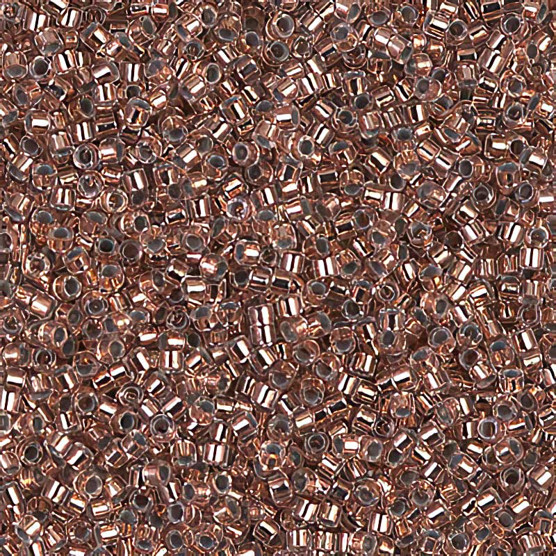 Delica 11/0 Beads - db0037 - Copper Lined Crystal 5.2g
