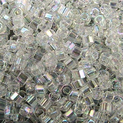 Delica 11/0 Hex-cut Beads - db0051c - Crystal AB 5.2g