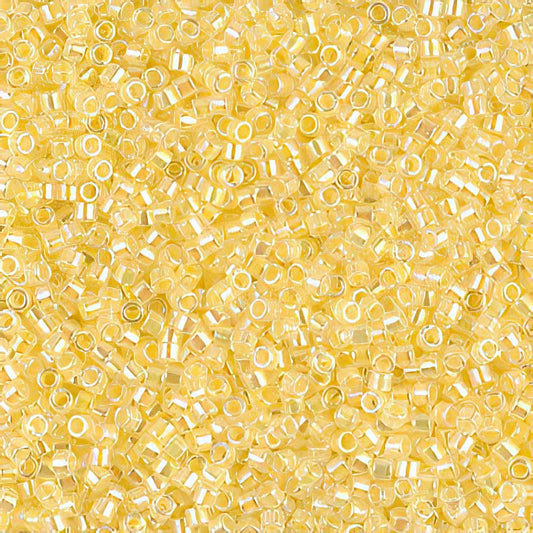 Delica 11/0 Beads - db0053 - Lined Pale Yellow 5.2g