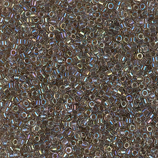 Delica 11/0 Beads - db0064 - Lined Ivory AB 7.1g