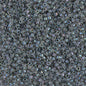 Delica 11/0 Beads - db0081 - Lined Dark Grey AB 5.2g